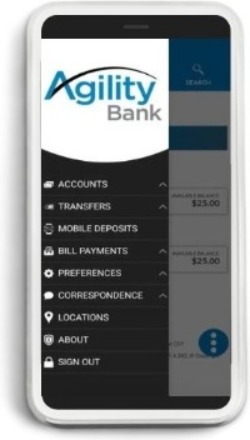 Mobile app on phone graphic